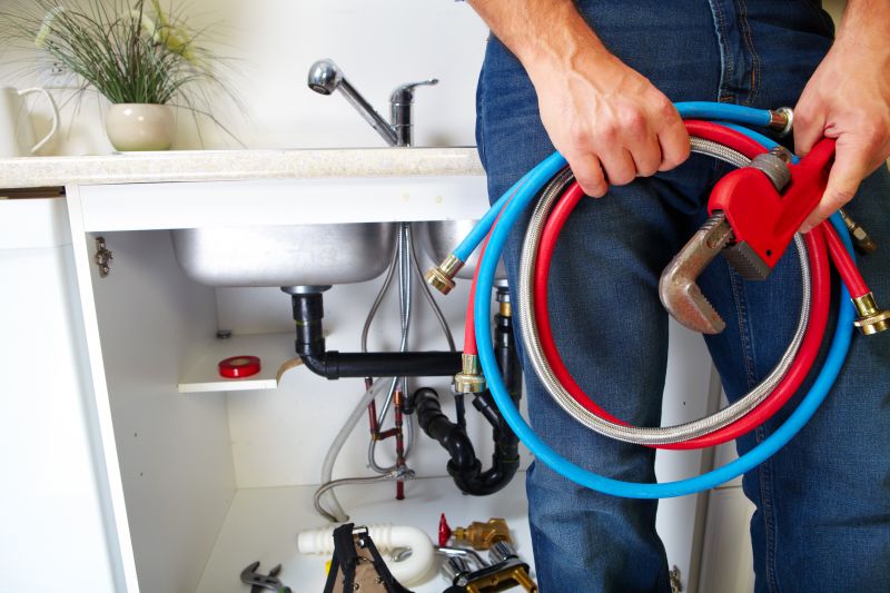 Emergency plumbing technician